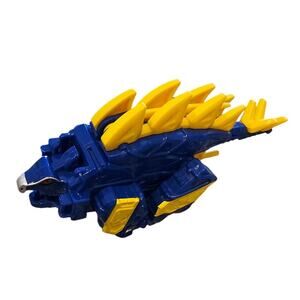 Power Rangers Dino Super Charge ANKYLO Blue Zord Builcer Ankylosaurus HTF